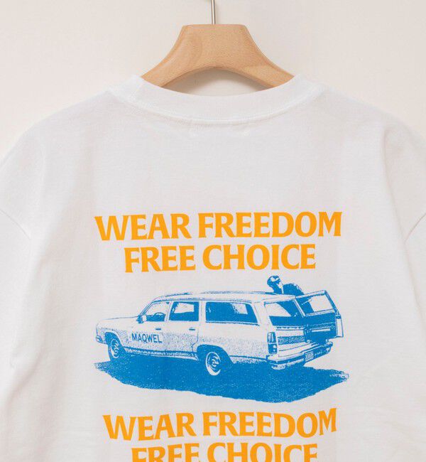 MAQWEL「【MAQWEL/マクウェル】ウォッシャブル Maqwel Car ワイドボディプリントTシャツ」|Tシャツ・カットソー|