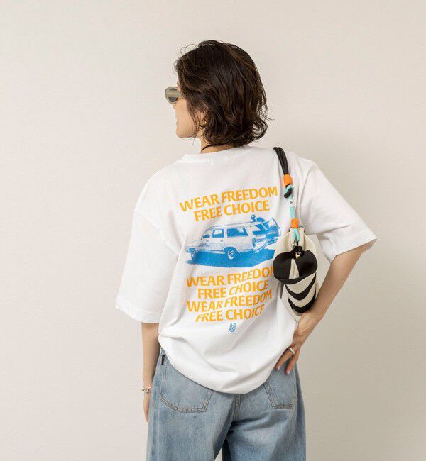 MAQWEL「【MAQWEL/マクウェル】ウォッシャブル Maqwel Car ワイドボディプリントTシャツ」|Tシャツ・カットソー|