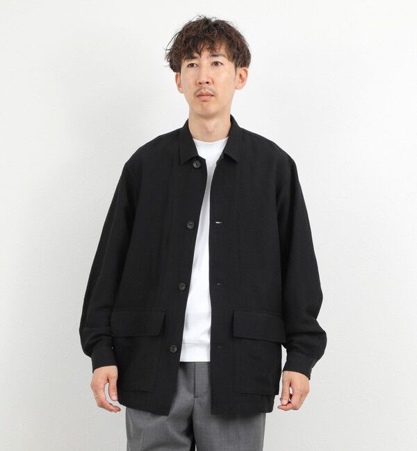 NOLLEY'S goodman「Li/R リネンレーヨン シャツブルゾン 26SS」|ブルゾン・スタジャン|