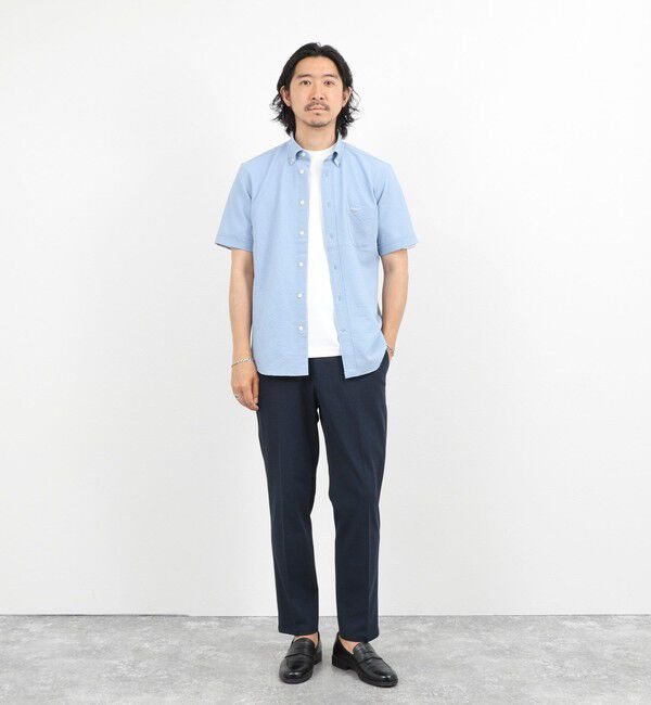 NOLLEY'S goodman「クジラBD S/S サッカー/オックス 半袖シャツ 26SS」|シャツ・ブラウス|
