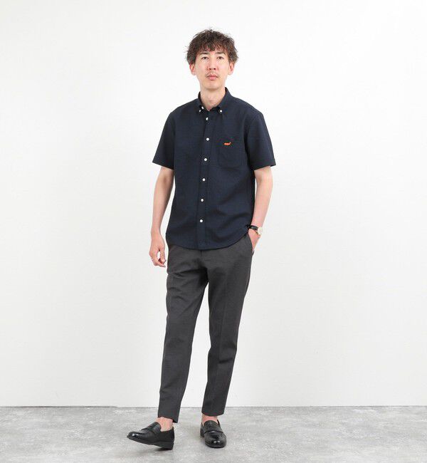NOLLEY'S goodman「クジラBD S/S サッカー/オックス 半袖シャツ 26SS」|シャツ・ブラウス|