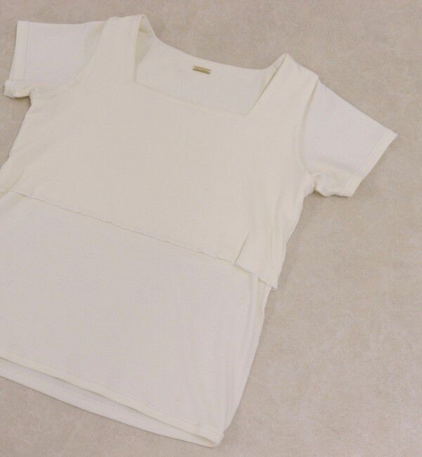 fredy emue「【@sora_522m企画】スクエアネックコンパクトTシャツ」|Tシャツ・カットソー|