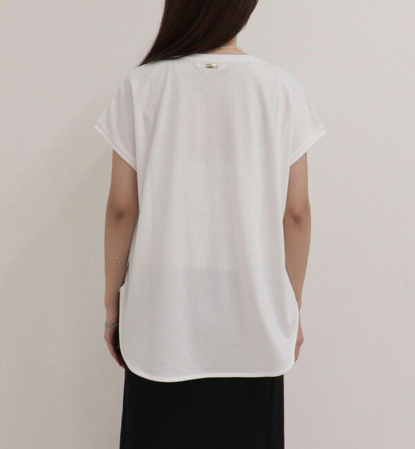 fredy emue「【UVカット/接触冷感】フレンチロゴＴシャツ」|Tシャツ・カットソー|