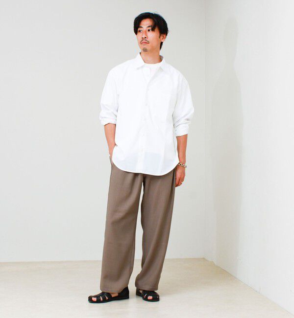 GLOSTER「【COOLMAX/セットアップ対応】エバレットメッシュイージーパンツ」|チノ|