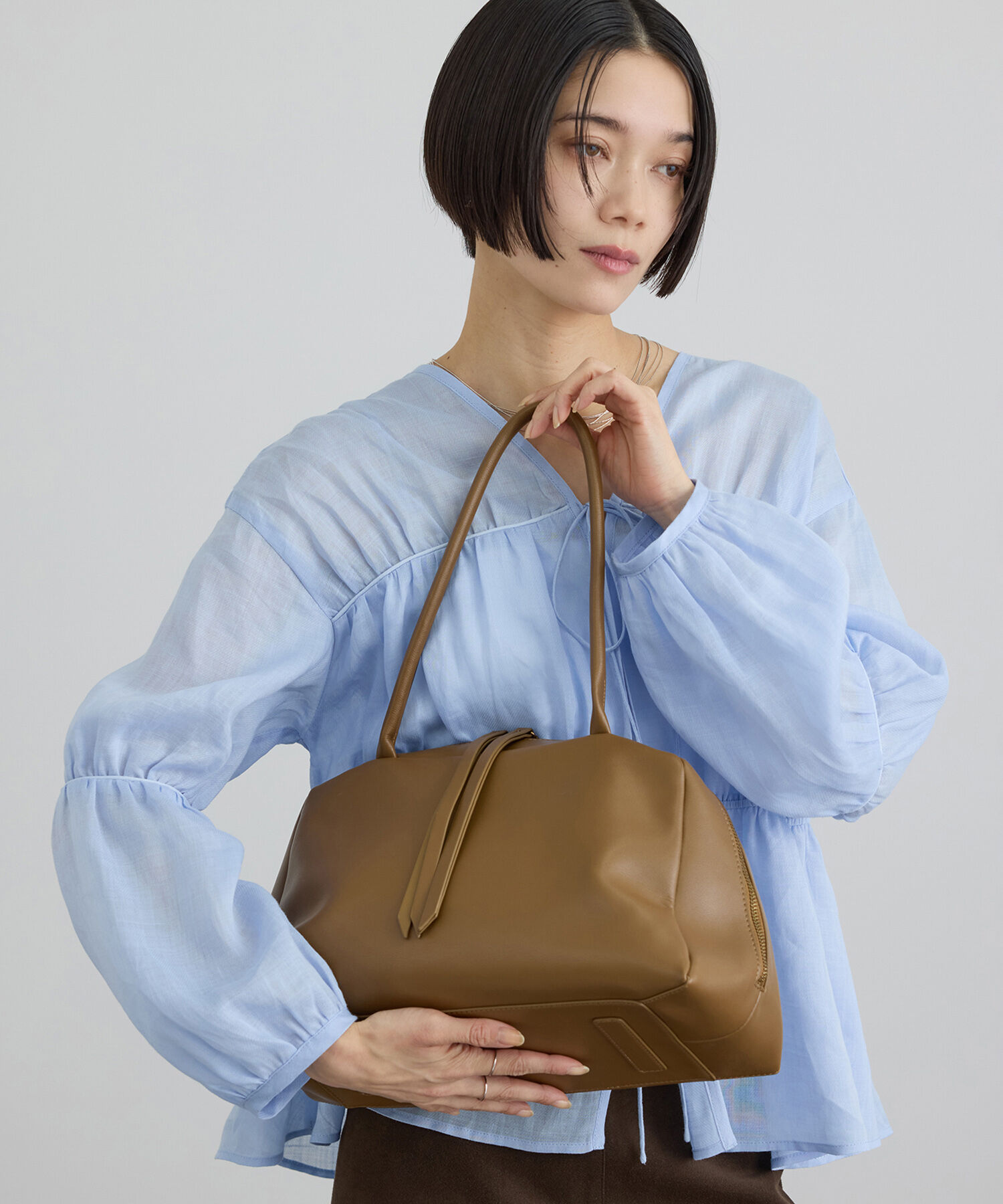 SALON adam et rope'「ソフトレザーミドルボストンバッグ 2」|ボストンバッグ|チャイロサブ