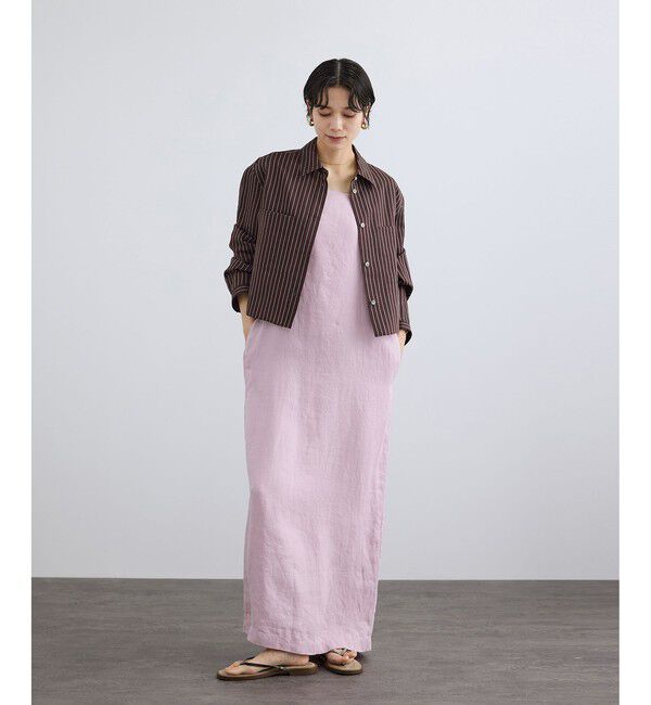 SALON adam et rope'「ACAR クロップドストライプシャツ」|シャツ・ブラウス|