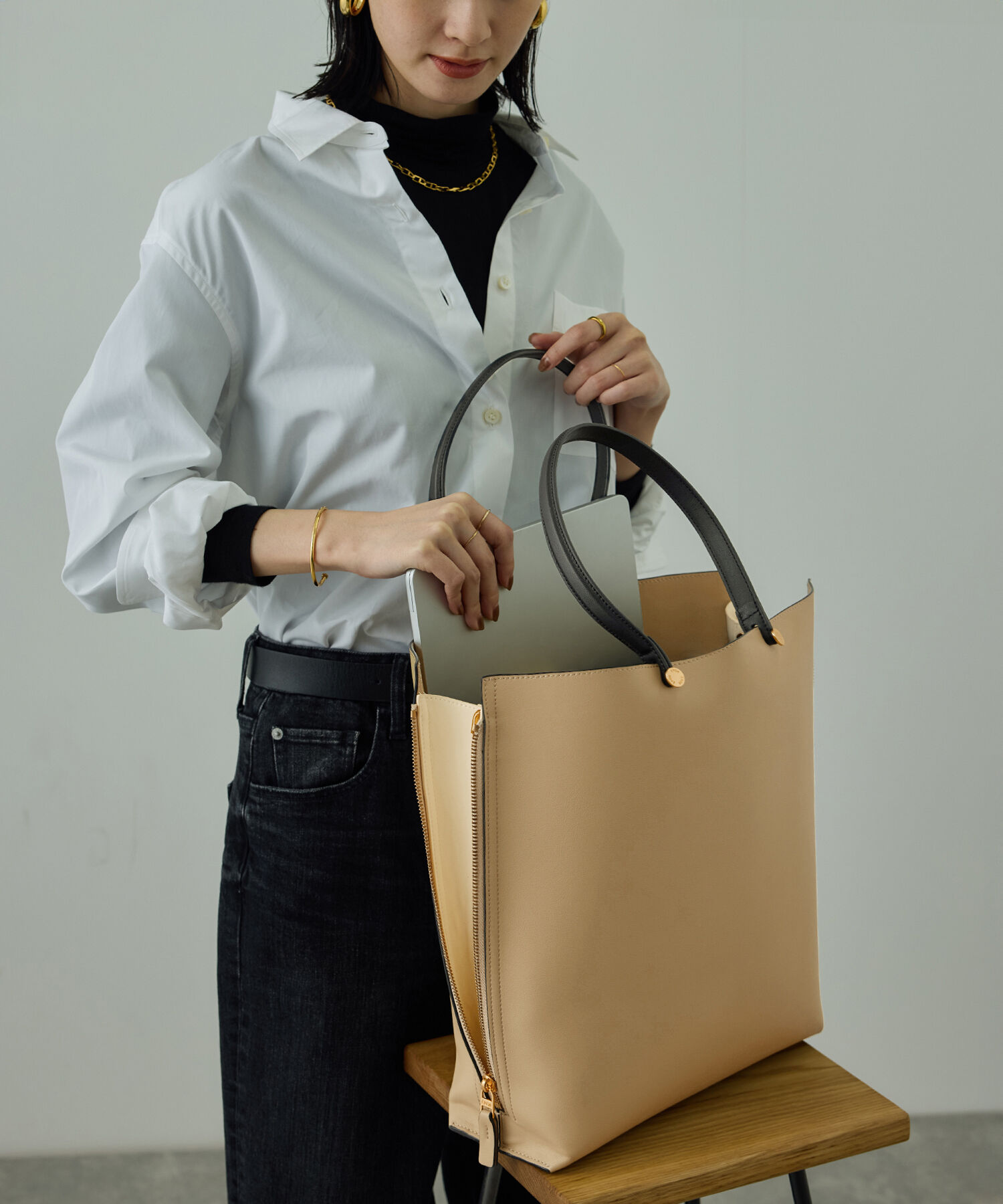 ROPE「【E'POR】Y BAG Large【通勤】【A4対応】【25AW】」|トートバッグ|