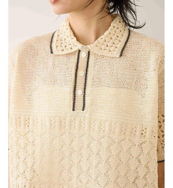 ROPE「【COOHEM(コーヘン)】SUKASHI EMBOSSED KNIT/セットアップ対応」|ニット・セーター|