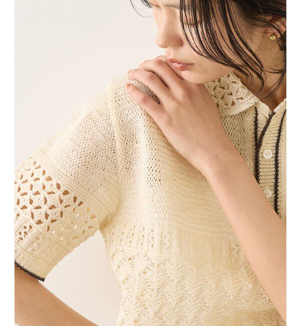 ROPE「【COOHEM(コーヘン)】SUKASHI EMBOSSED KNIT/セットアップ対応」|ニット・セーター|
