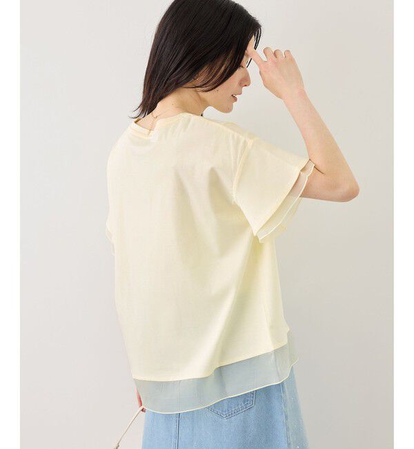Rope&rsquo;Picnic「【ベストヒット】70シルケットシアードッキングトップス/着丈が選べる・UVカット・接触冷感」|Tシャツ・カットソー|