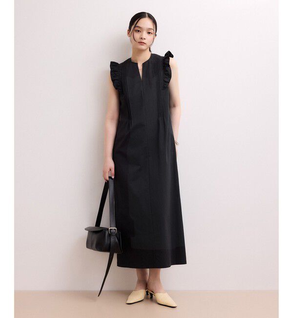 ADAM ET ROPE'「【WEB限定】フリルショルダーワンピース」|ワンピース|