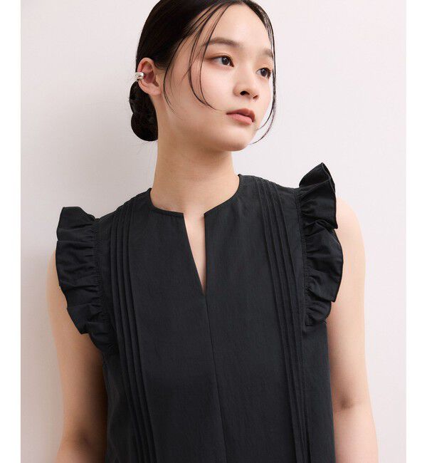 ADAM ET ROPE'「【WEB限定】フリルショルダーワンピース」|ワンピース|