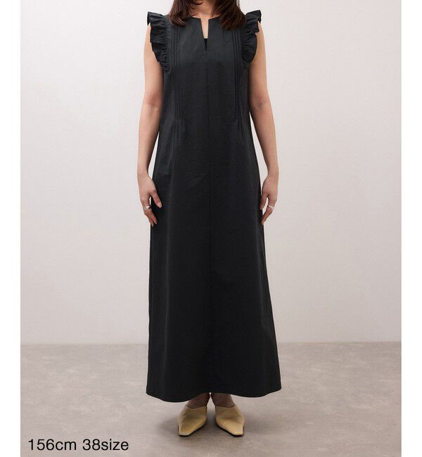 ADAM ET ROPE'「【WEB限定】フリルショルダーワンピース」|ワンピース|