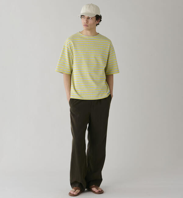 ORCIVAL「ORCIVAL | コットンロード クルーネック 半袖バスクシャツ MEN」|Tシャツ・カットソー|