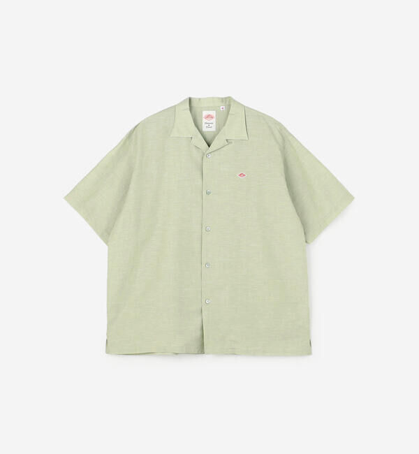 DANTON「DANTON | コットンリネンスラブ 半袖シャツ MEN」|シャツ・ブラウス|
