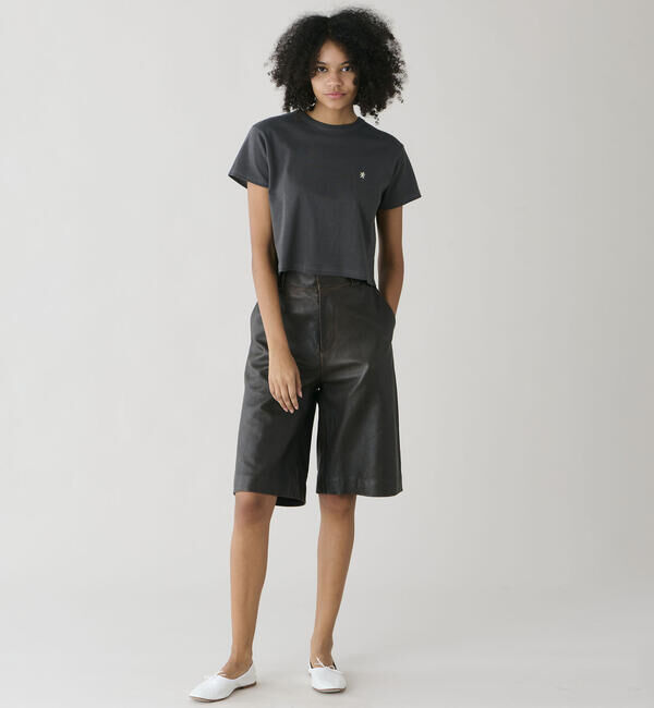 GYMPHLEX「Gymphlex | スムースコットン コンパクトTシャツ WOMEN」|Tシャツ・カットソー|