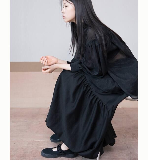  「eunoia| 長袖 シアーシャツ WOMEN」|シャツ・ブラウス|