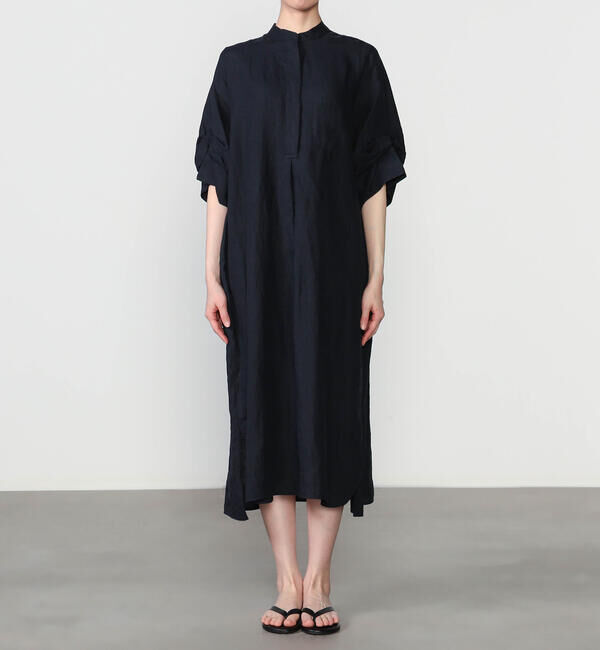  「TICCA |〈別注〉リネン ツイストスリーブワンピース WOMEN」|ワンピース|