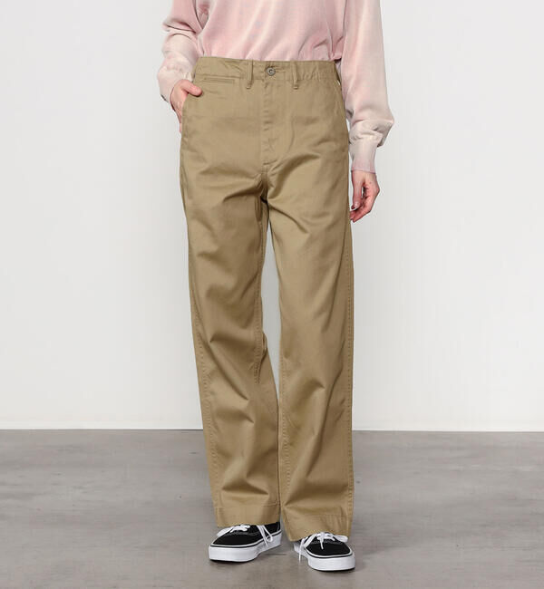  「BUZZ RICKSON'S | 〈別注〉コットン ミリタリーチノ 1942 MODEL WOMEN」|チノ|KHAKI