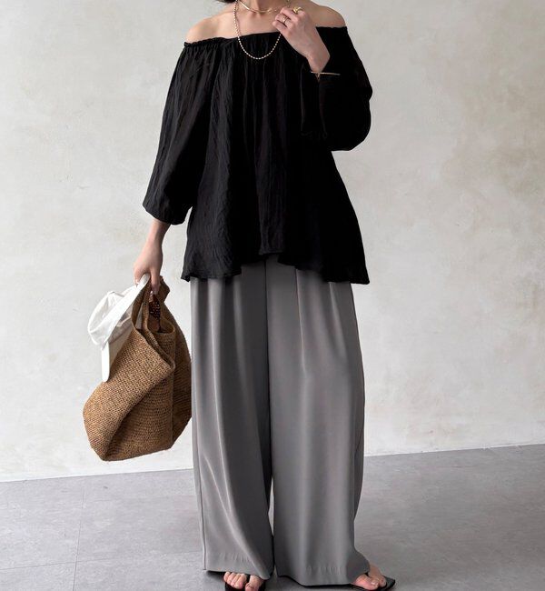  「【累計販売数3万枚突破/22色4サイズ展開！】タックワイドパンツ」|チノ|