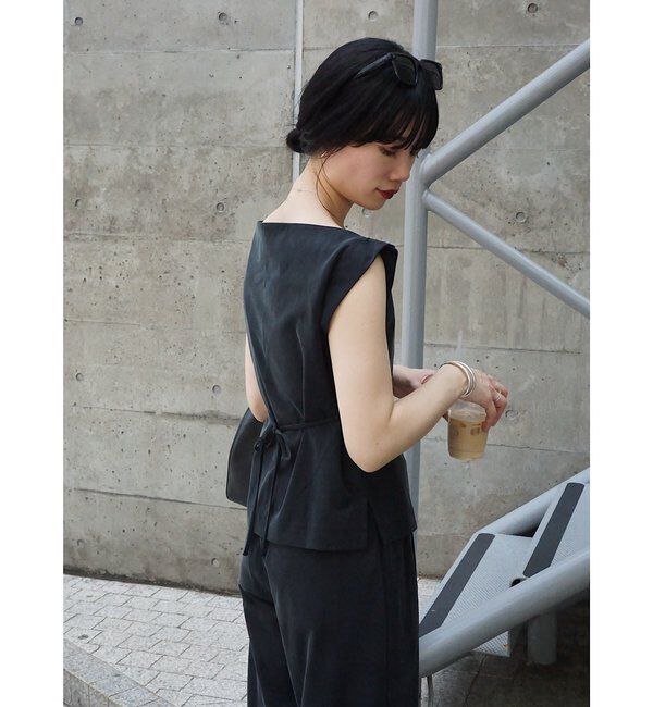  「【Her Edit】【セットアップ対応】キュプラジャージートップス」|キャミソール|