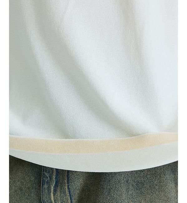 ABAHOUSE「【接触冷感】 サマーニットTシャツ / オーバーサイズ」|Tシャツ・カットソー|