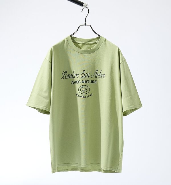ABAHOUSE「SCENE GRAPHIC ロゴプリントTシャツ / リラックスフィット」|Tシャツ・カットソー|グリーン