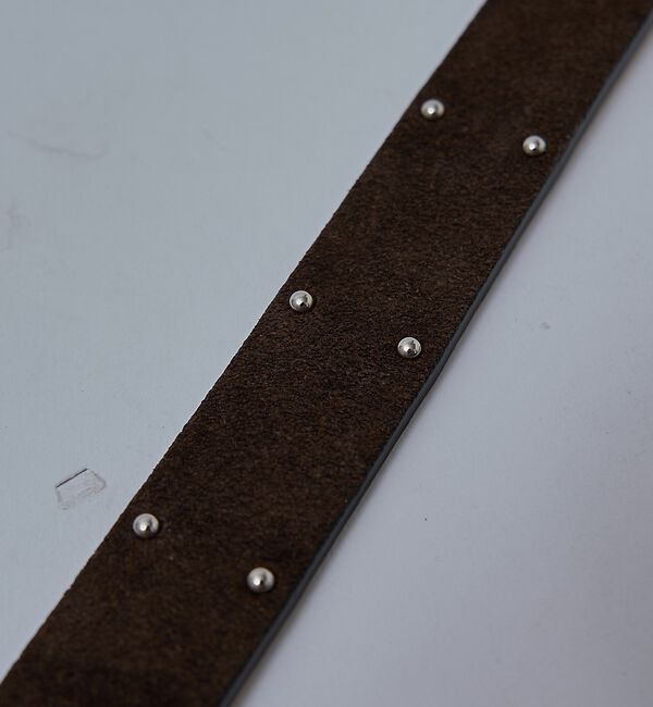 ABAHOUSE「【UNISEX】 KUDU NAKED LEATHER STUDS BELT /」|ベルト|