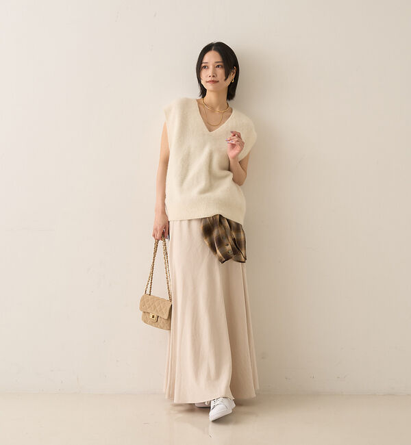 Rouge vif「【定番人気】【2025AW】切替マキシスカート」|スカート|