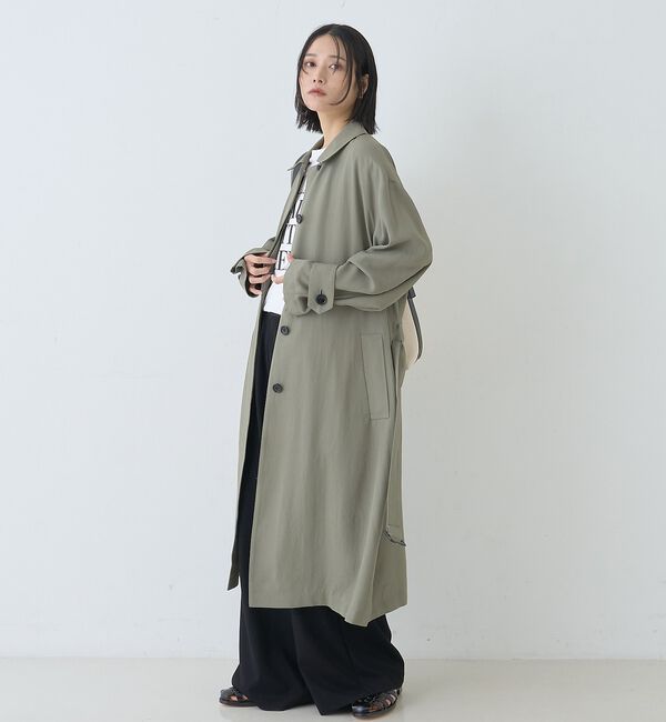 Rouge vif「【2サイズ展開】ステンカラーロングコート」|ステンカラーコート|