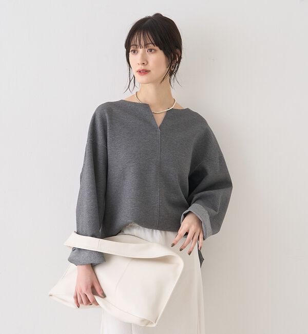 Rouge vif「ダブルフェイスプルオーバーブラウス」|シャツ・ブラウス|