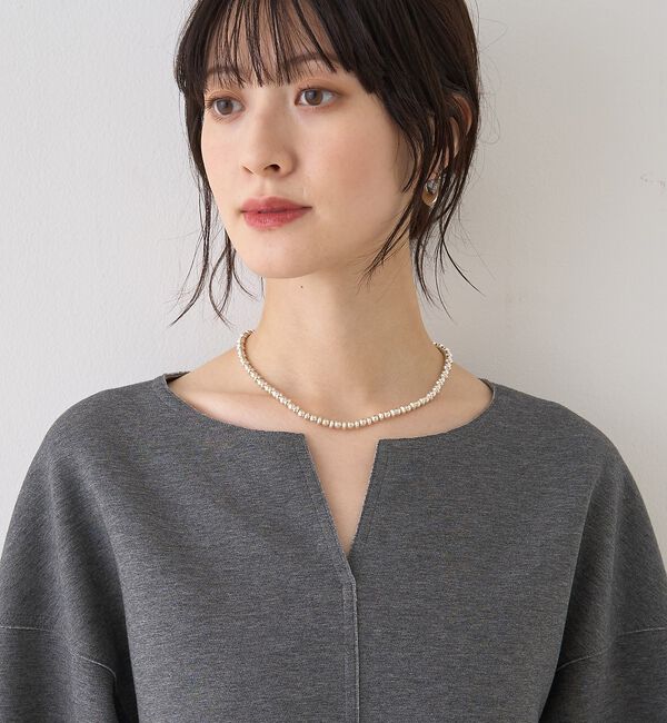 Rouge vif「ダブルフェイスプルオーバーブラウス」|シャツ・ブラウス|