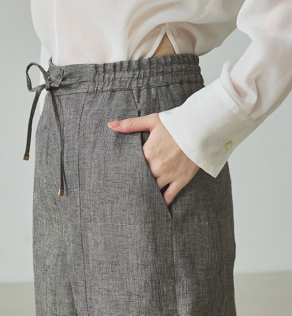 qualite「【セットアップ対応】ラメリネンドロストパンツ」|その他|