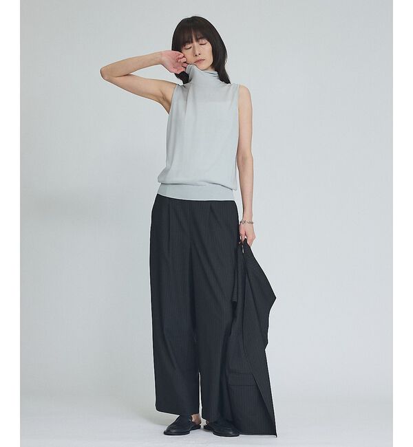 qualite「【セットアップ対応】ウールライクワイドパンツ」|その他|