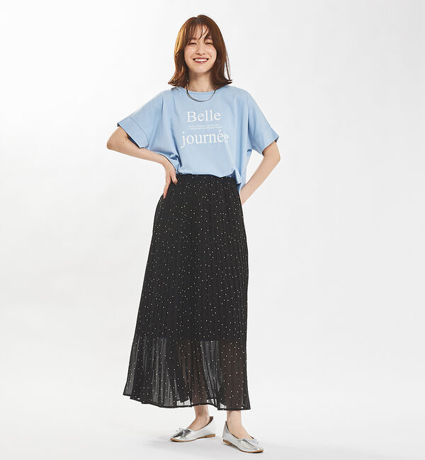 abahouse mavie「【セットアップ対応】シアープリーツスカート」|スカート|