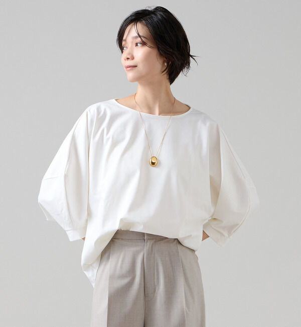 Liesse「ドルマンポンチトップス」|Tシャツ・カットソー|ホワイト