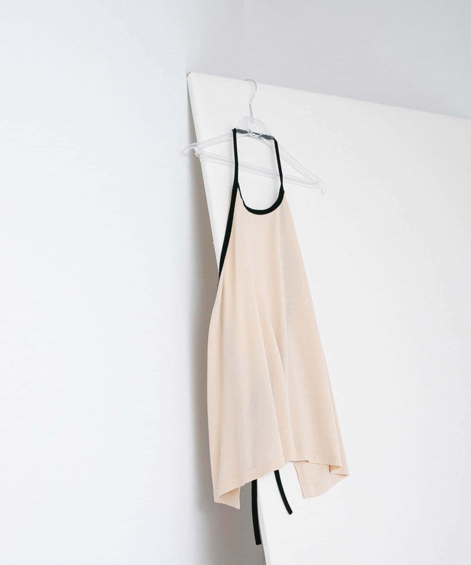 LAATO「holder neck piping knit」|キャミソール|オフホワイト