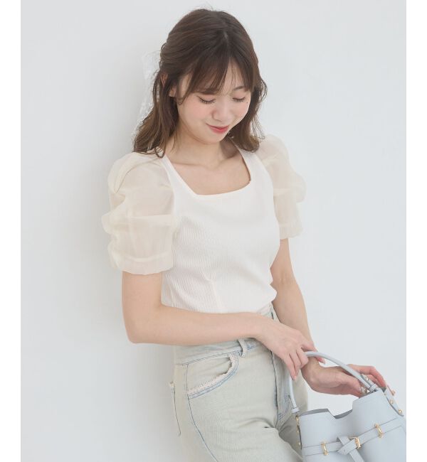  「シアースリーブトップス」|Tシャツ・カットソー|