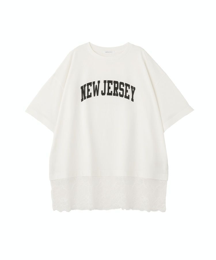 AMERICAN HOLIC「カレッジロゴレースドッキングTシャツ」|Tシャツ・カットソー|