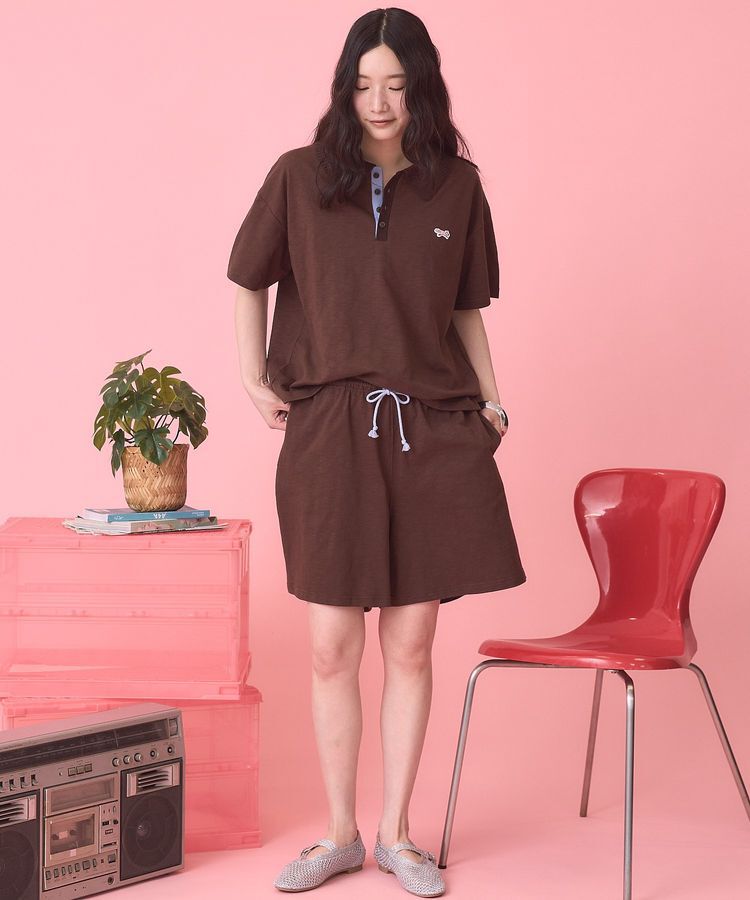 AMERICAN HOLIC「【PENNEY'S】配色ポロ+ショートパンツ」|オールインワン|