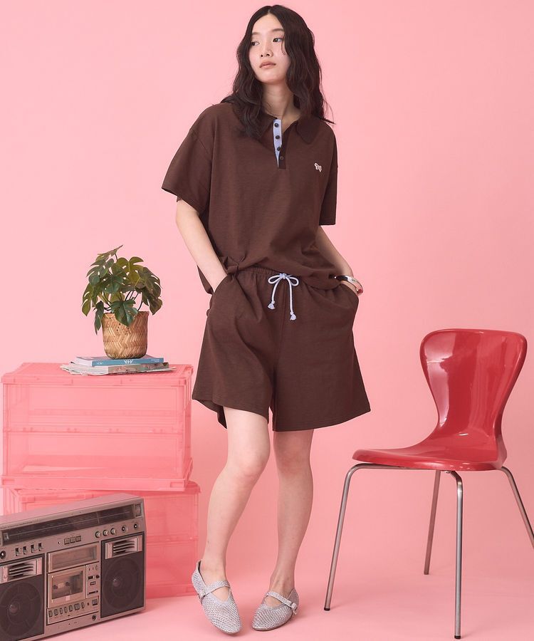 AMERICAN HOLIC「【PENNEY'S】配色ポロ+ショートパンツ」|オールインワン|