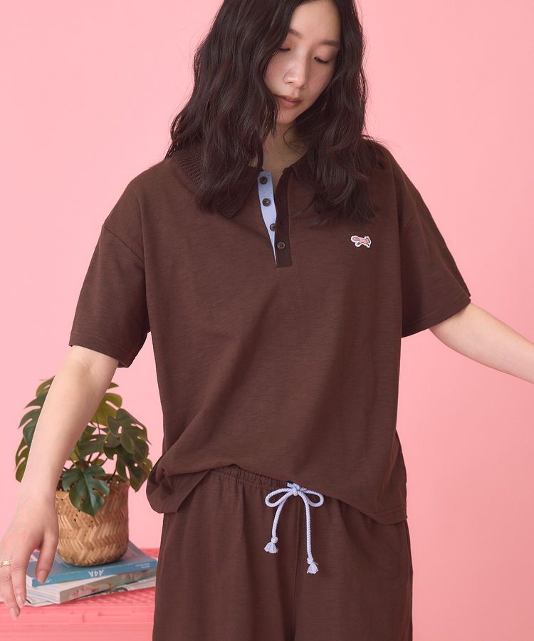 AMERICAN HOLIC「【PENNEY'S】配色ポロ+ショートパンツ」|オールインワン|