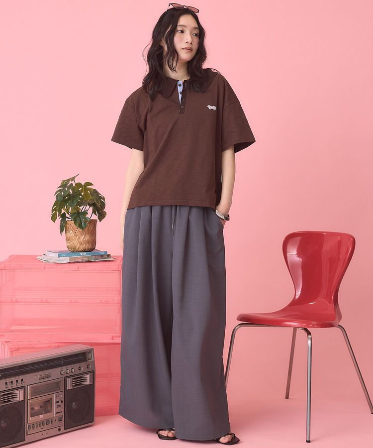 AMERICAN HOLIC「【PENNEY'S】配色ポロ+ショートパンツ」|オールインワン|