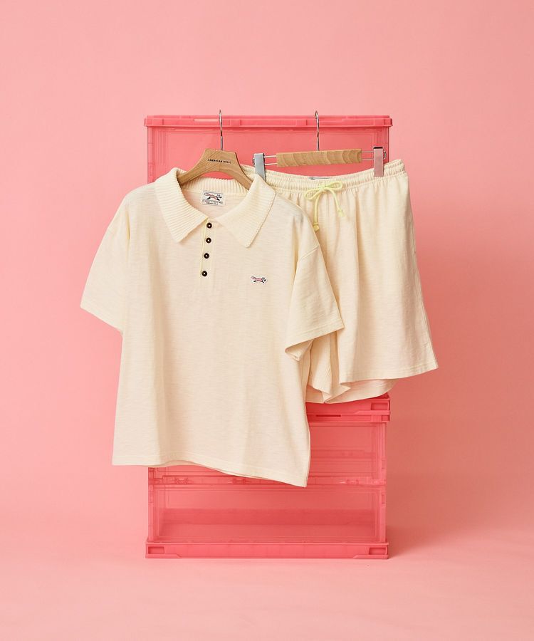 AMERICAN HOLIC「【PENNEY'S】配色ポロ+ショートパンツ」|オールインワン|