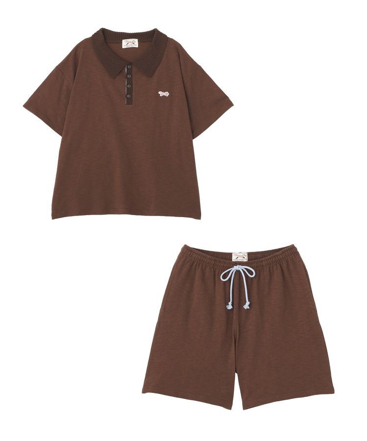 AMERICAN HOLIC「【PENNEY'S】配色ポロ+ショートパンツ」|オールインワン|