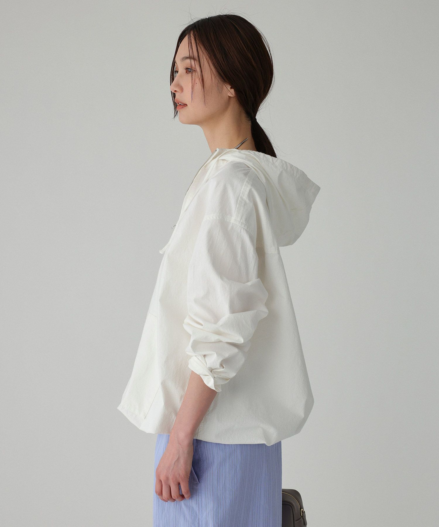 BABYLONE「フード付きシャツプルオーバー」|シャツ・ブラウス|