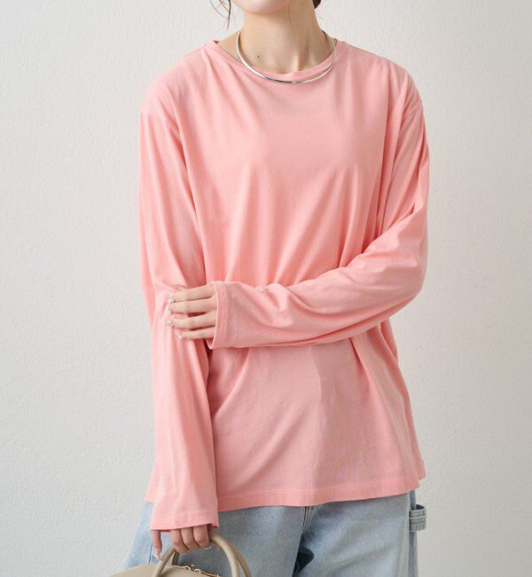  「【春カラーで登場！】コットンシアーカットソー」|Tシャツ・カットソー|