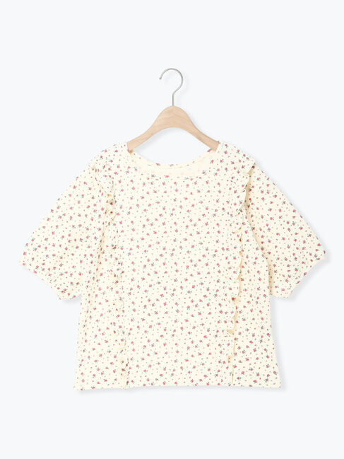 Samansa Mos2「柄アソートワッフル前後2WAYカットソー」|Tシャツ・カットソー|