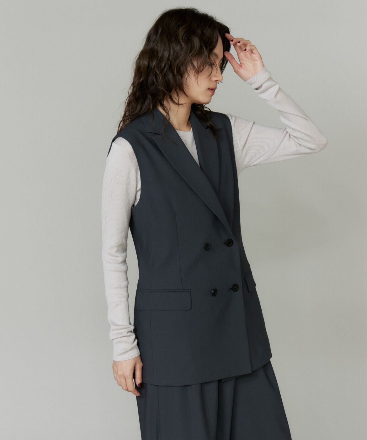 la veille by SUPERIOR CLOSET「ダブルブレストジレ」|ダウンベスト・ベスト|