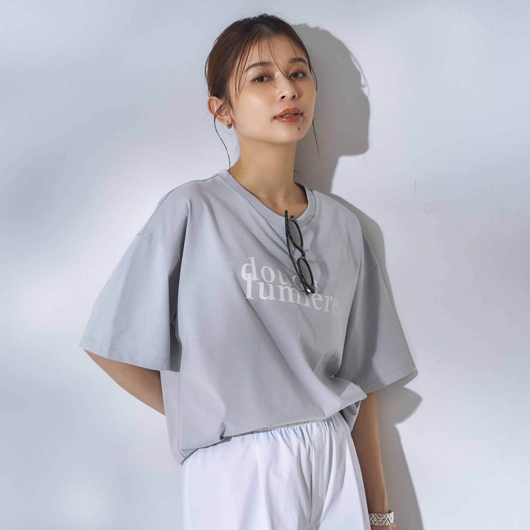 UNTITLED「コットンロゴTシャツ」|Tシャツ・カットソー|ラベンダー(180)